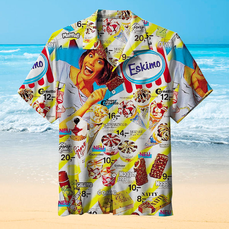 Oh, those old summers, those old ice creams Unisex Hawaiian Shirt