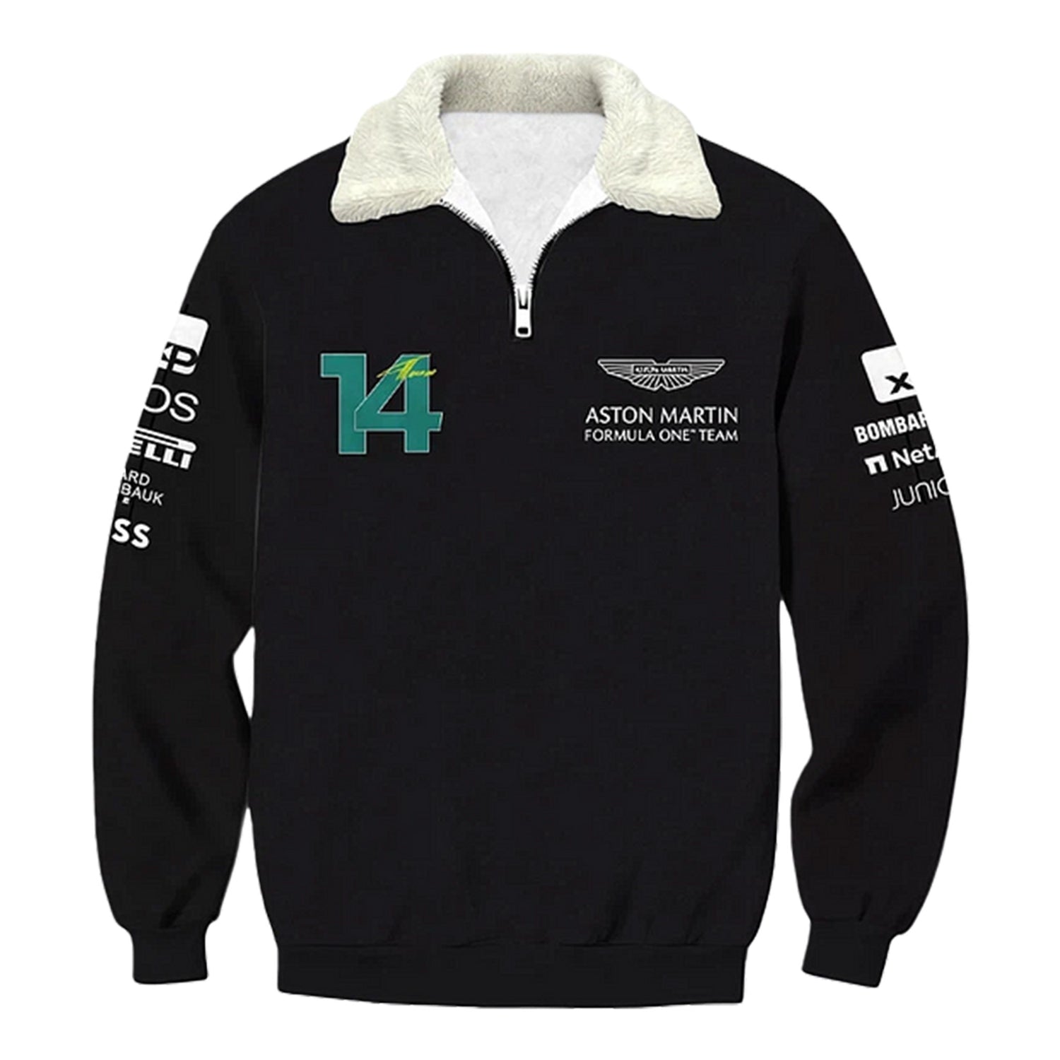Auto Racing style Quarter Zip Sweatshirt Edition 19