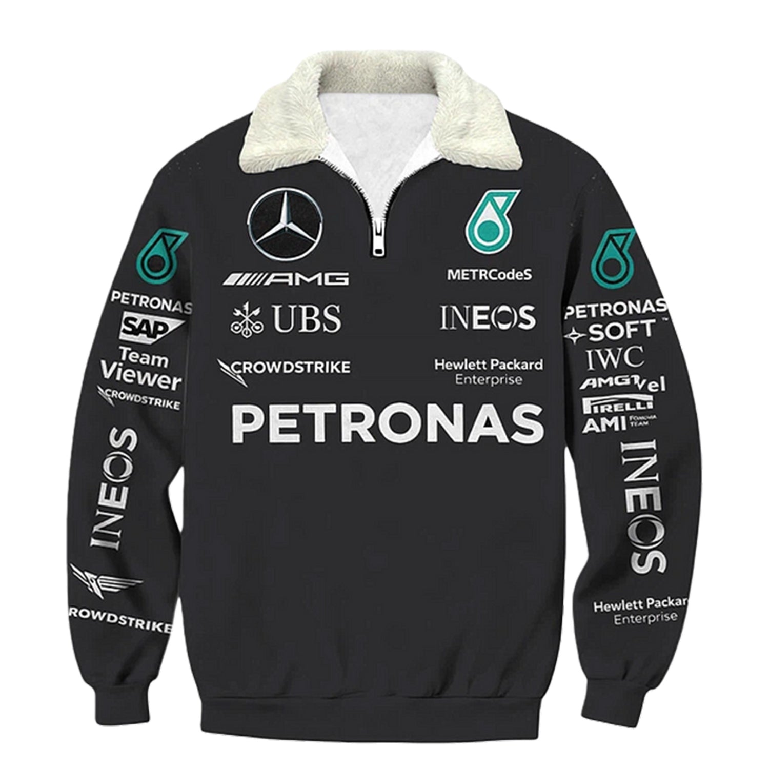 Auto Racing style Quarter Zip Sweatshirt Edition 24
