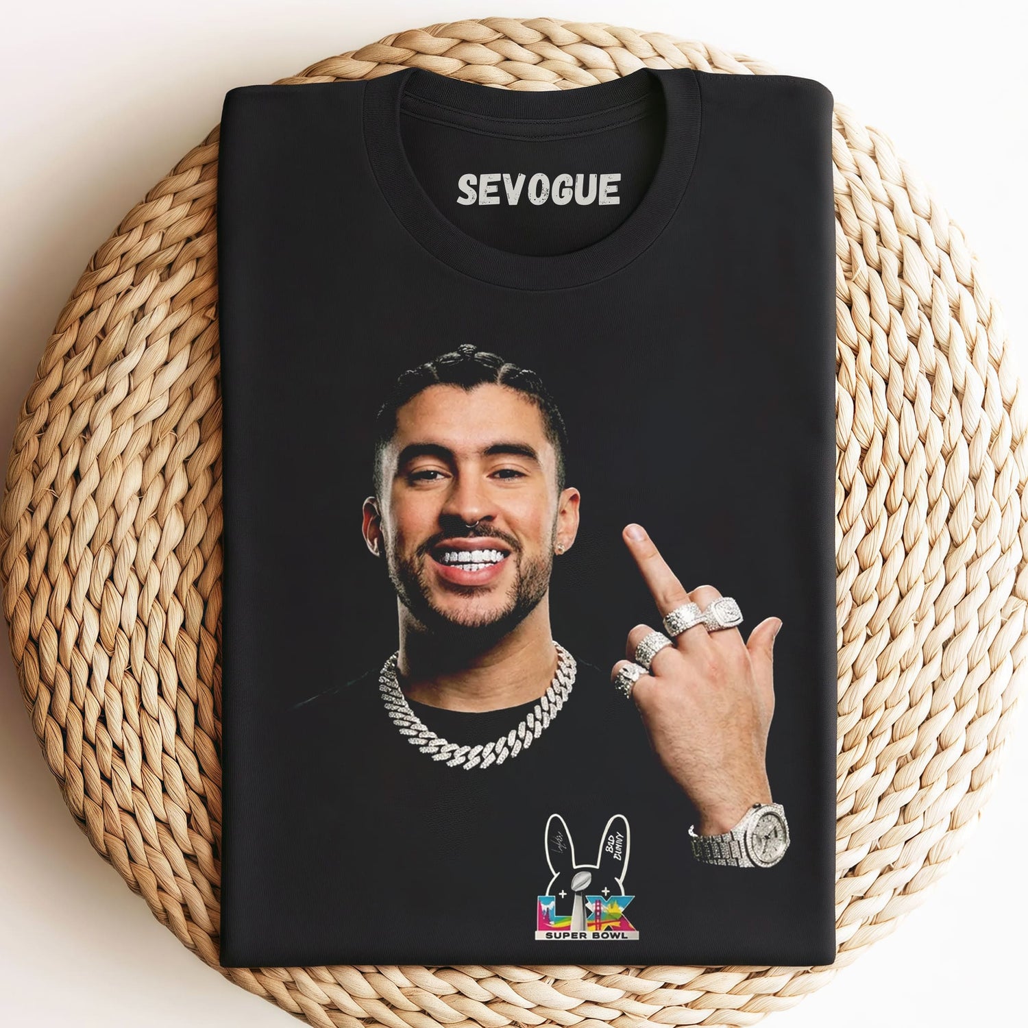 Bad Bunny & Super Bowl 2026 V2 Unisex Tee, Sweatshirt & Hoodie