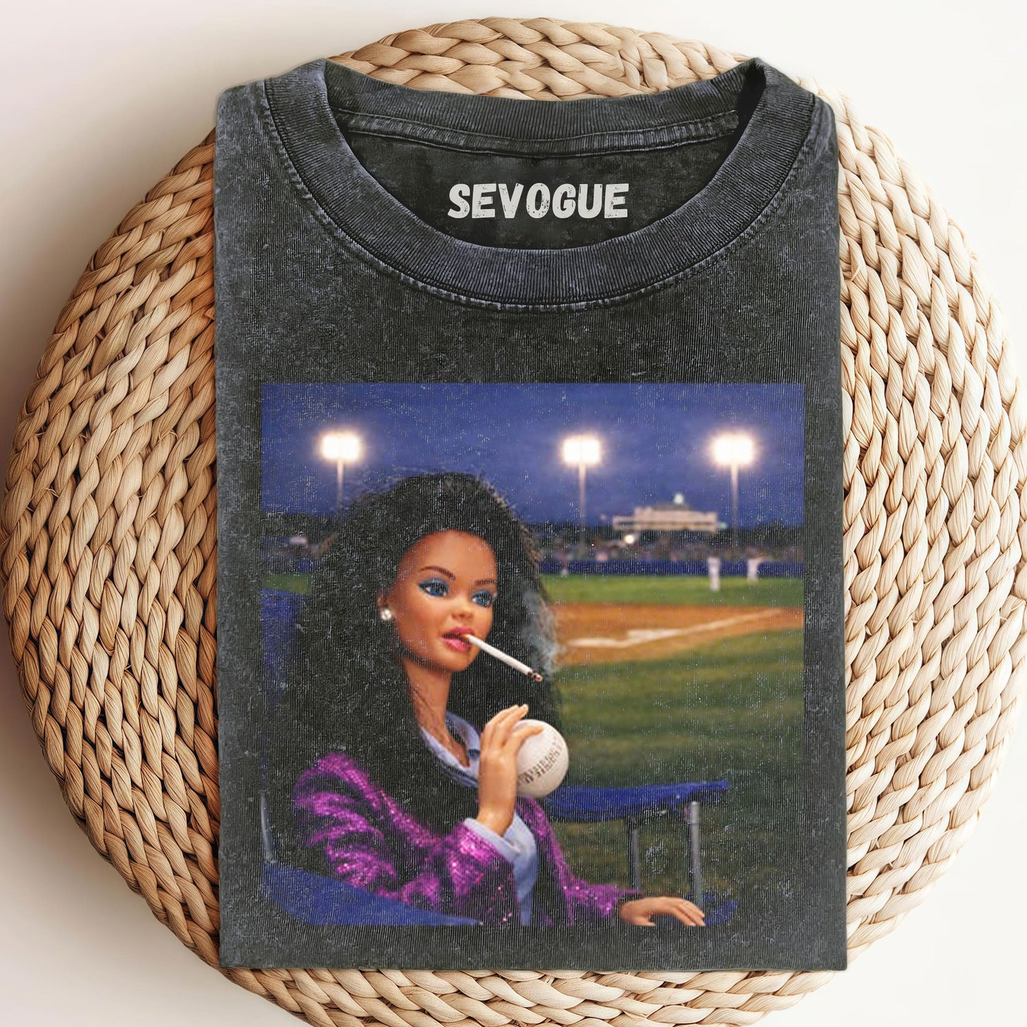 Barbie Ballfield Dark Unisex Tee, Tank Top, Layered LS, Sweatshirt & Hoodie