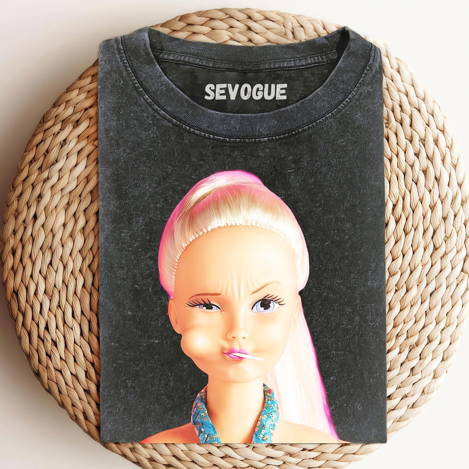 Barbie Eating A Lollipop Unisex Tee, Sweatshirt & Hoodi