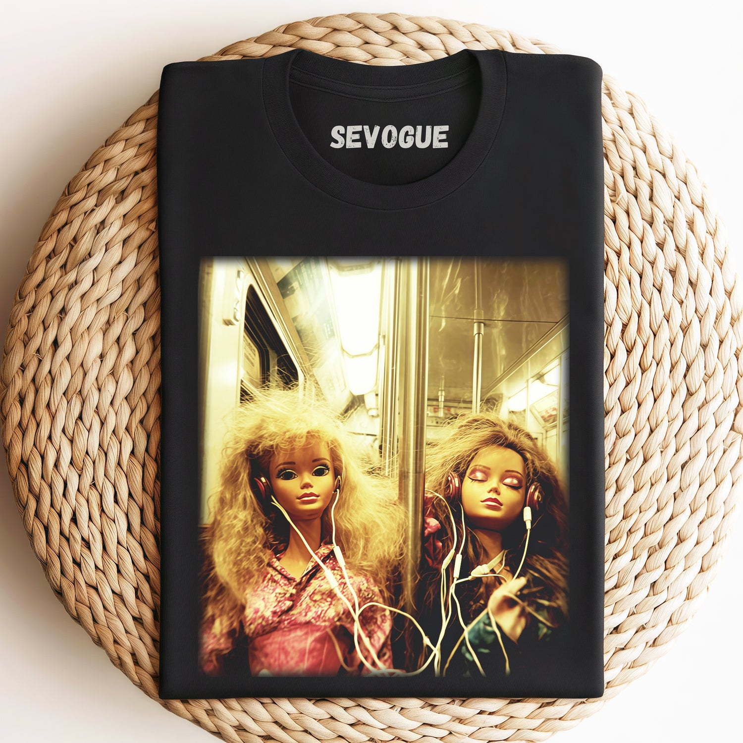 Barbies On The Subway Unisex Tee, Sweatshirt & Hoodi