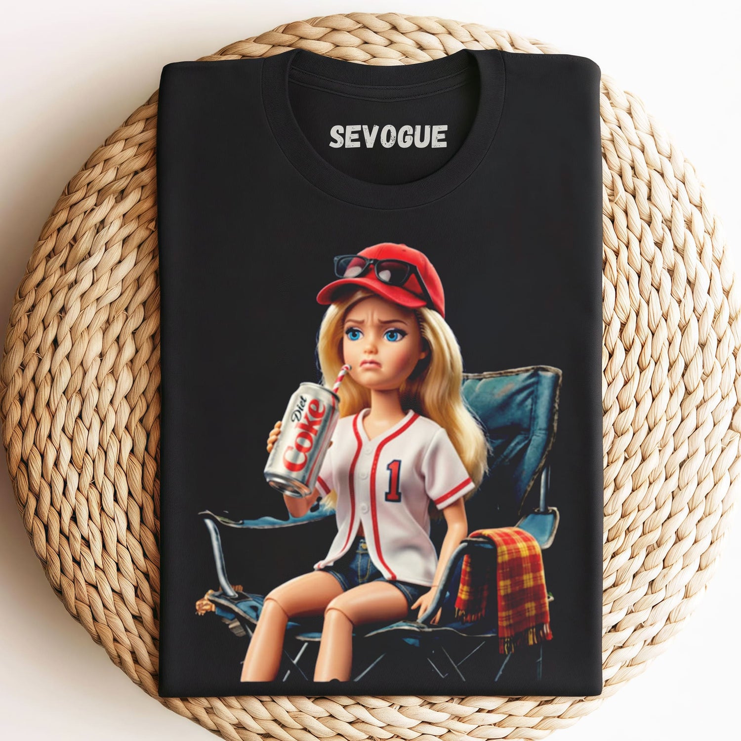 Baseball Barbie Unisex Tee, Tank Top, Layered LS, Sweatshirt & Hoodie