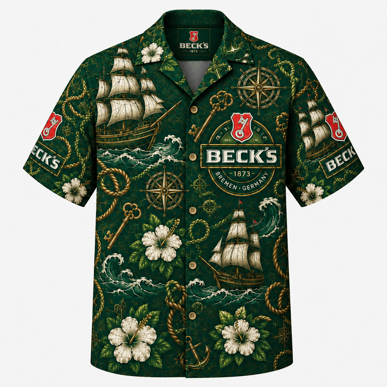 Beck’s Maritime Hawaiian Shirt