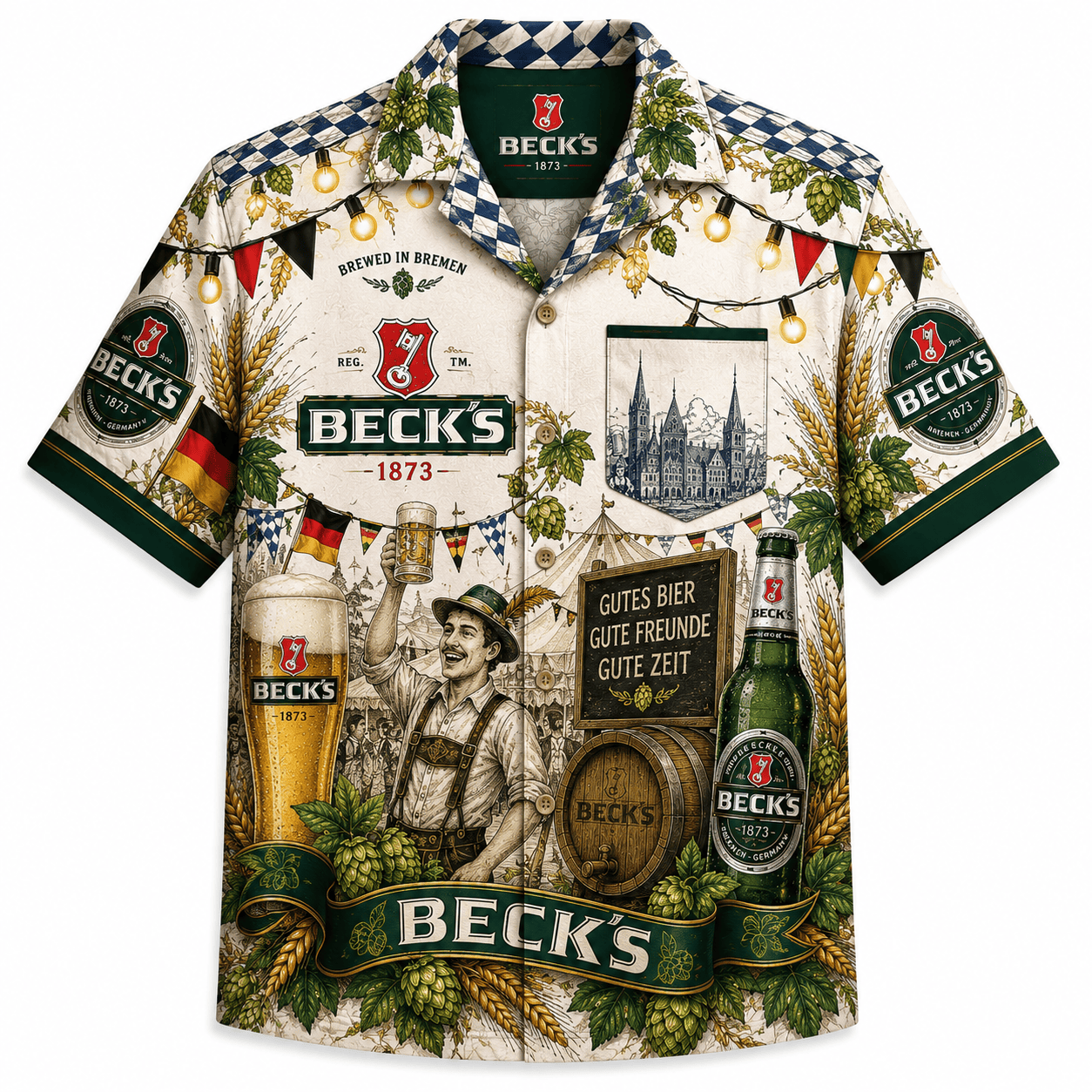 Beck’s Oktoberfest  Hawaiian Shirt