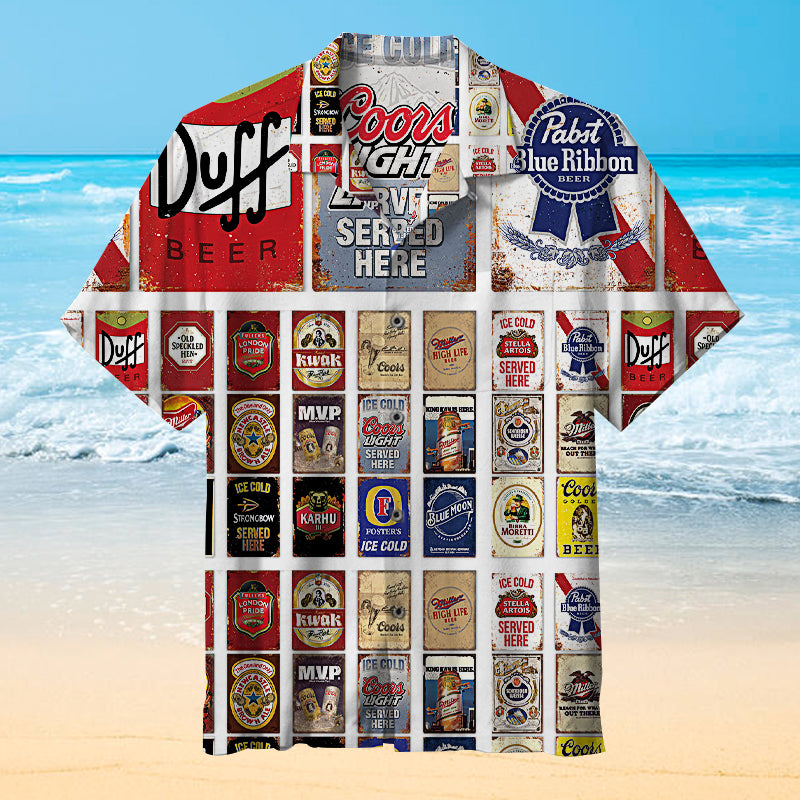 Beer Sign Plaque |Universal Hawaiian Shirt