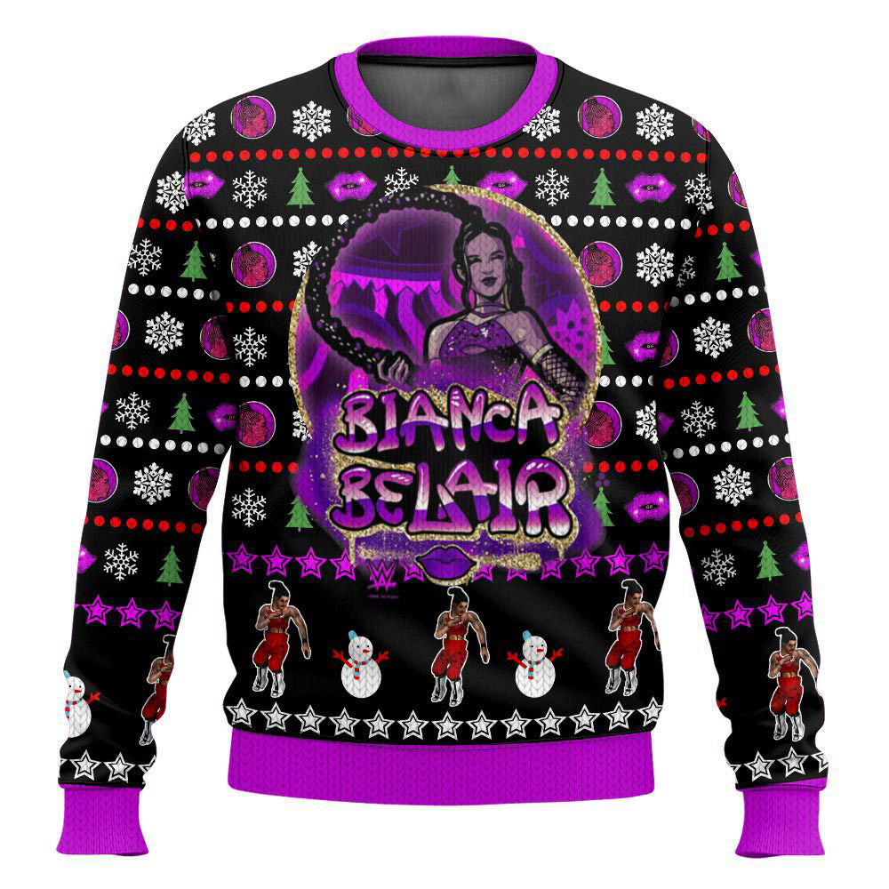 Bianca Belair WWE Ugly Sweater