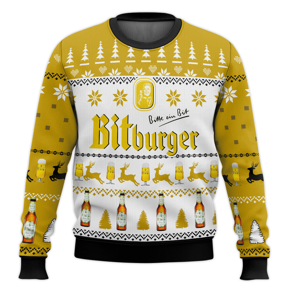 Bitburger Beer Bitte Ein Bit Ugly Sweater