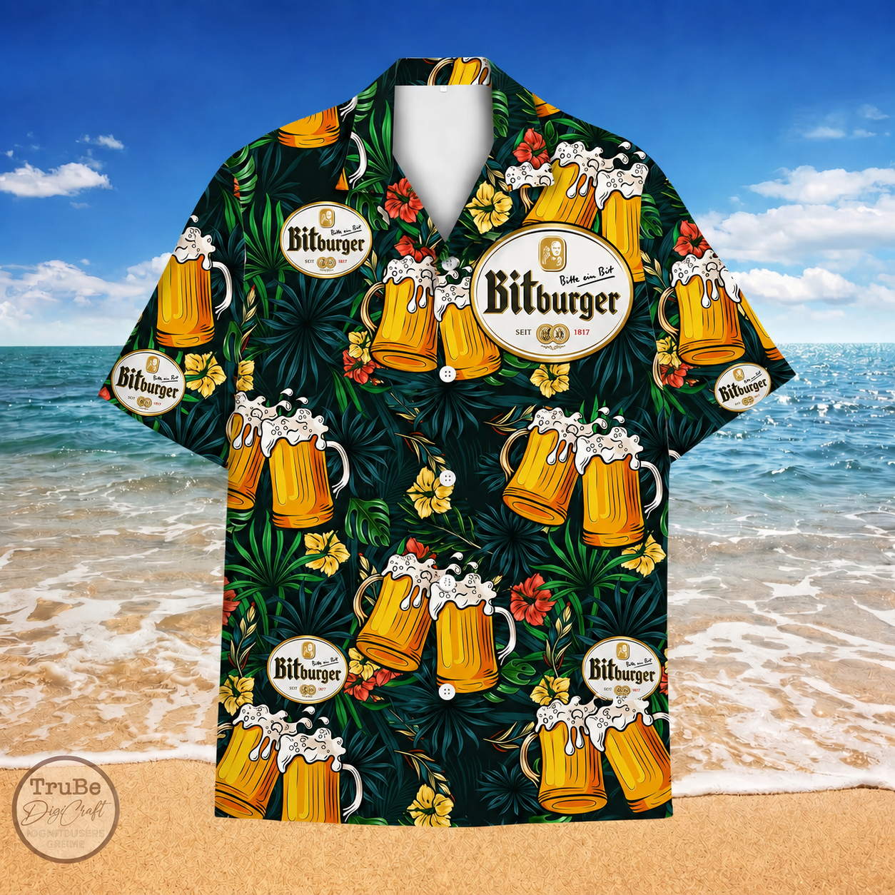 Bitburger Bier Hawaiian Shirt