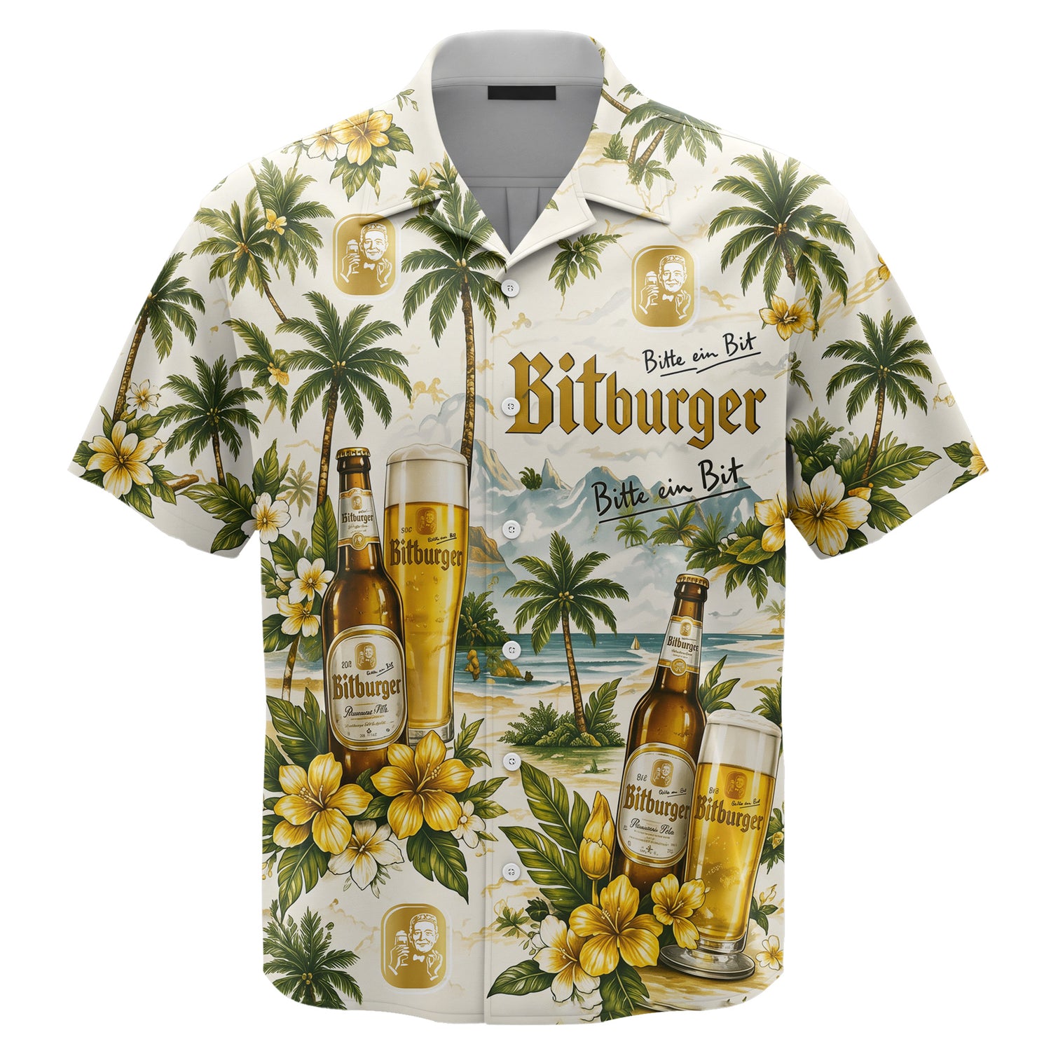 Bitburger Premium Pils Hawaiian Shirt -2