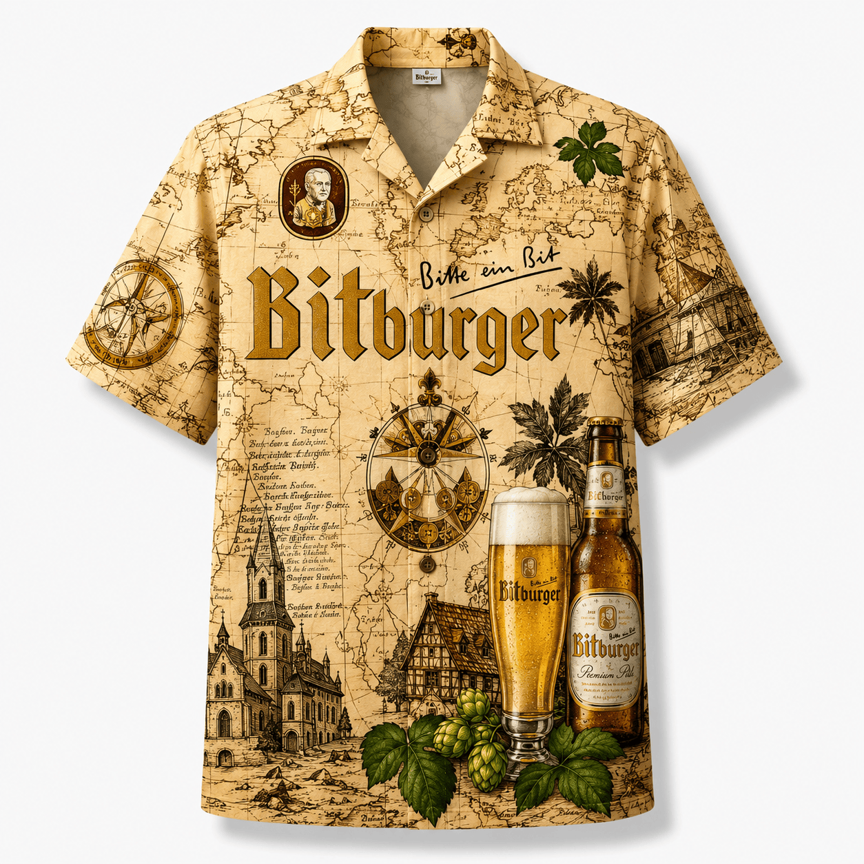 Bitburger Vintage Hawaiian Shirt