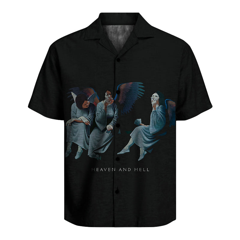 Black Sabbath - Heaven And Hell  Unisex Hawaiian Shirt