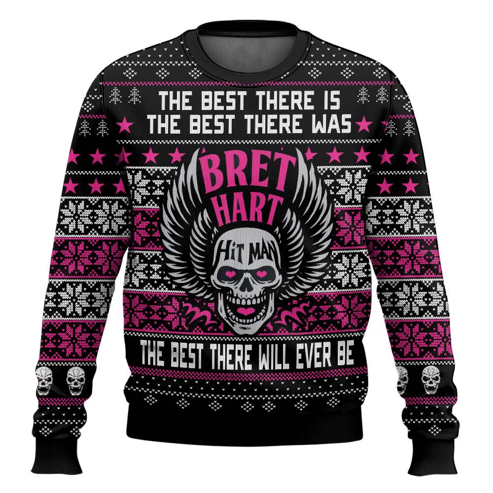 Brett Hart Hitman WWE Ugly Sweater