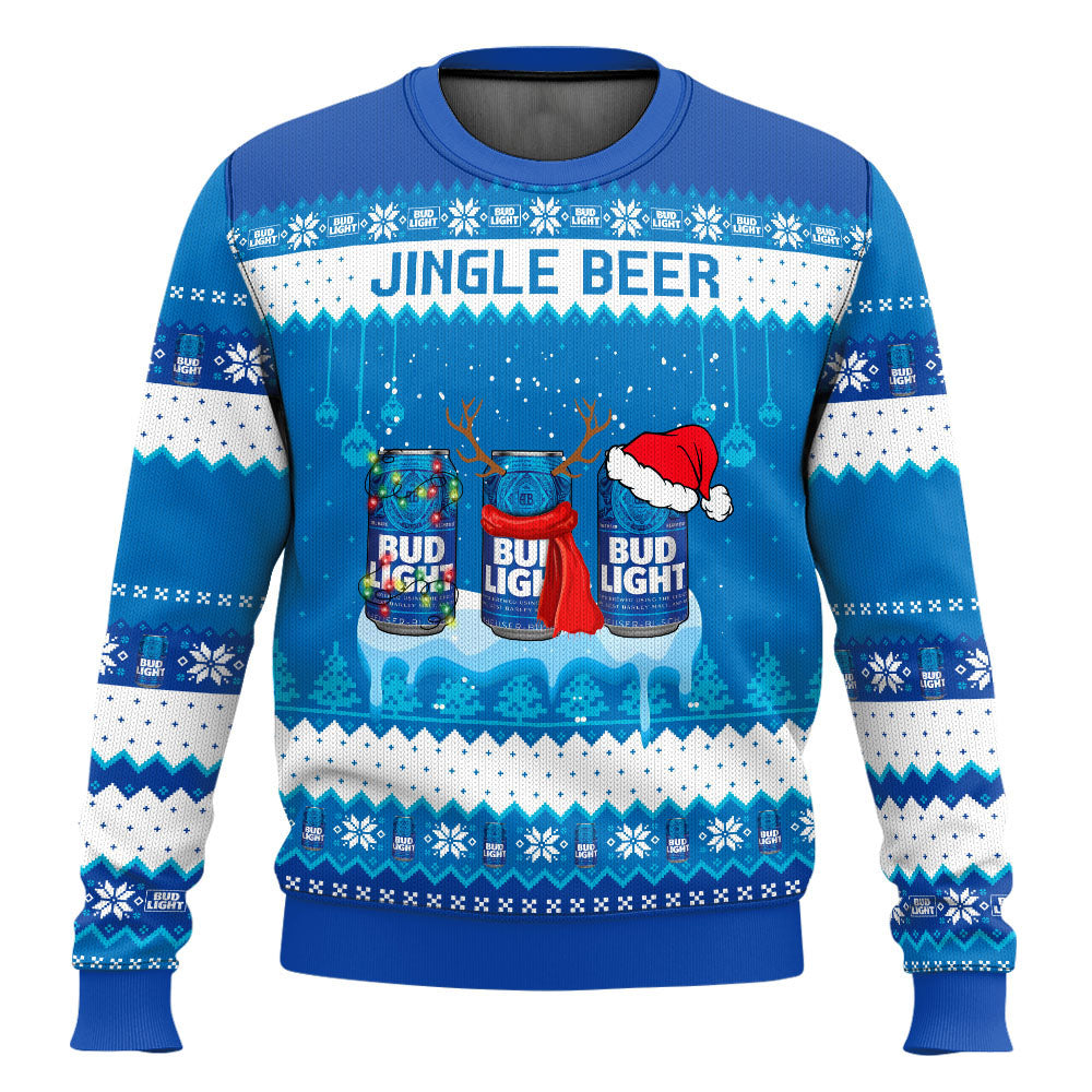 Bud Light Jingle Beer Ugly Sweater
