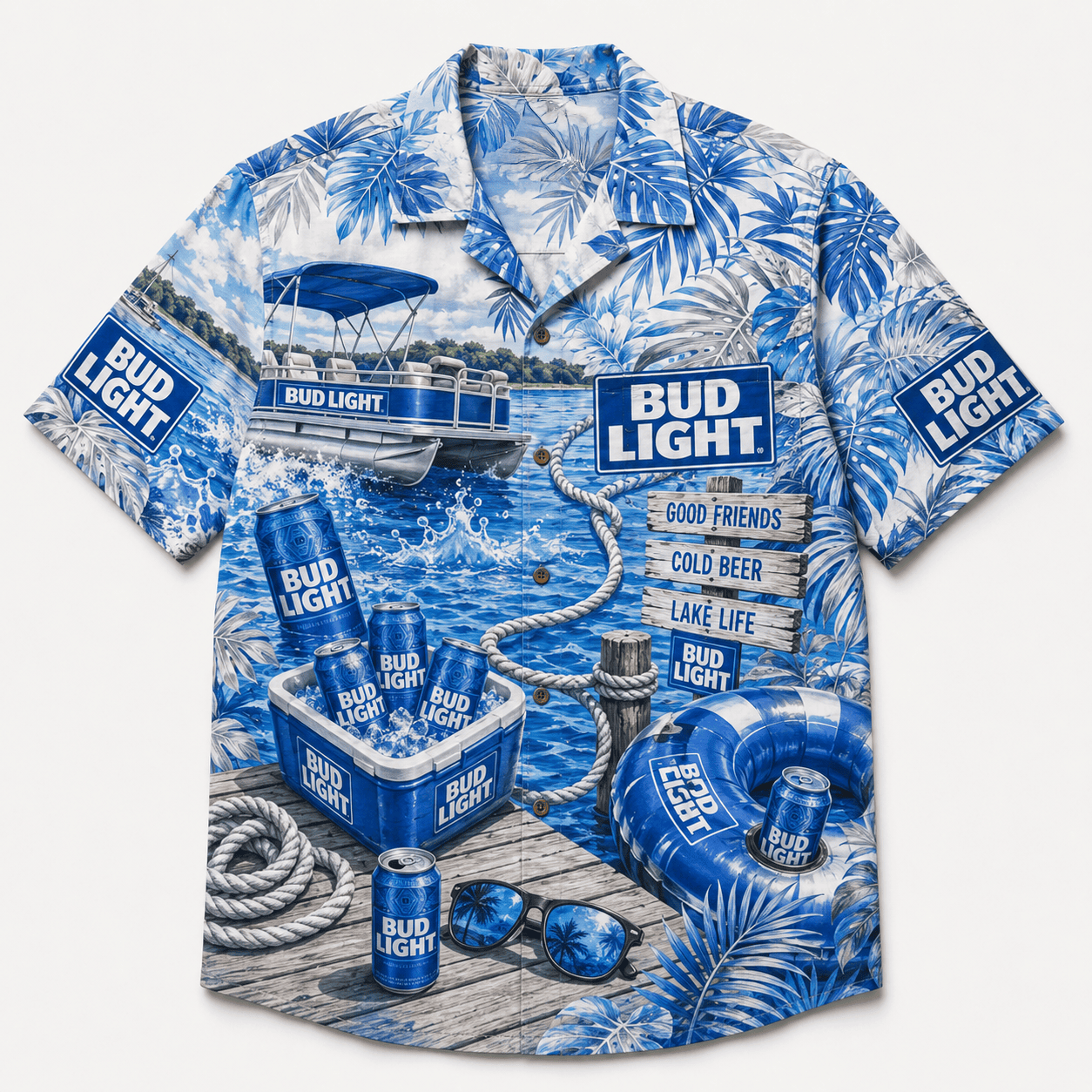 Bud Light Lake Life Hawaiian Shirt