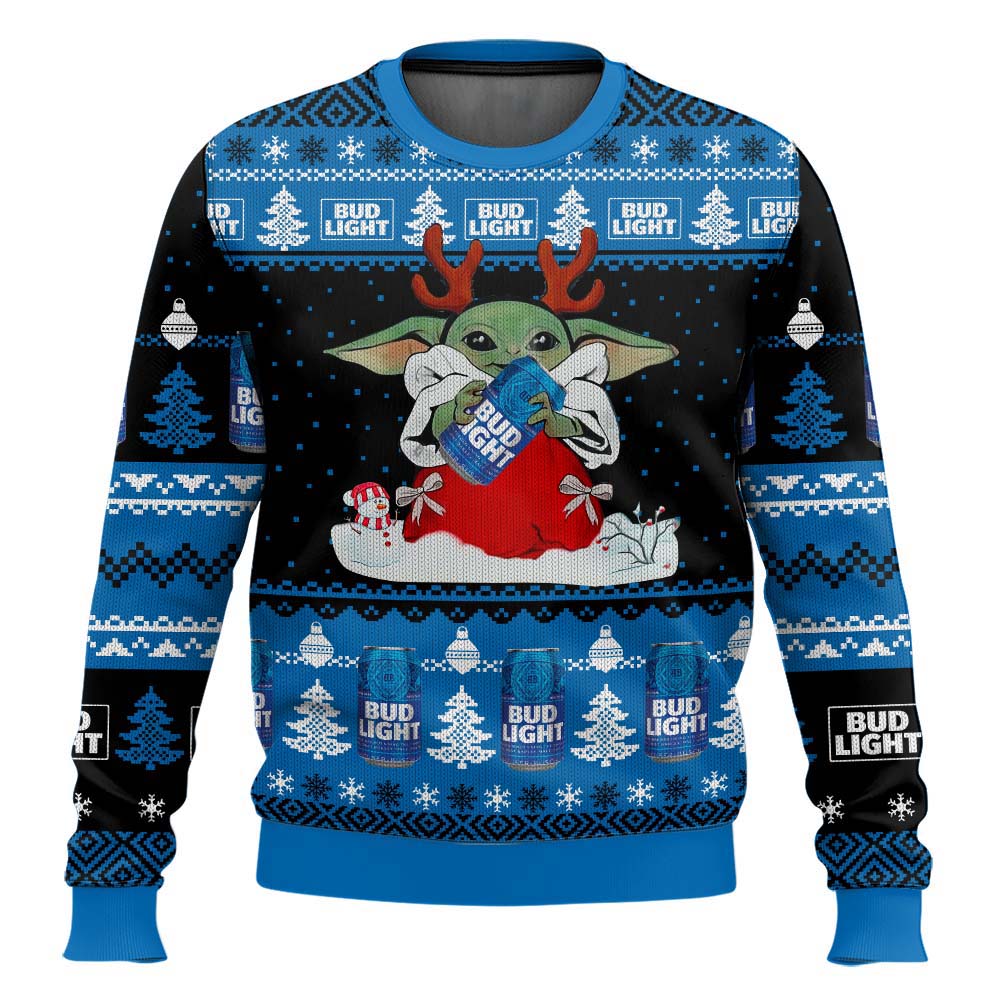 Bud Light Yoda Ugly Sweater