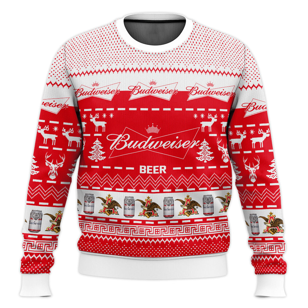 Budweiser American Beer Ugly Sweater