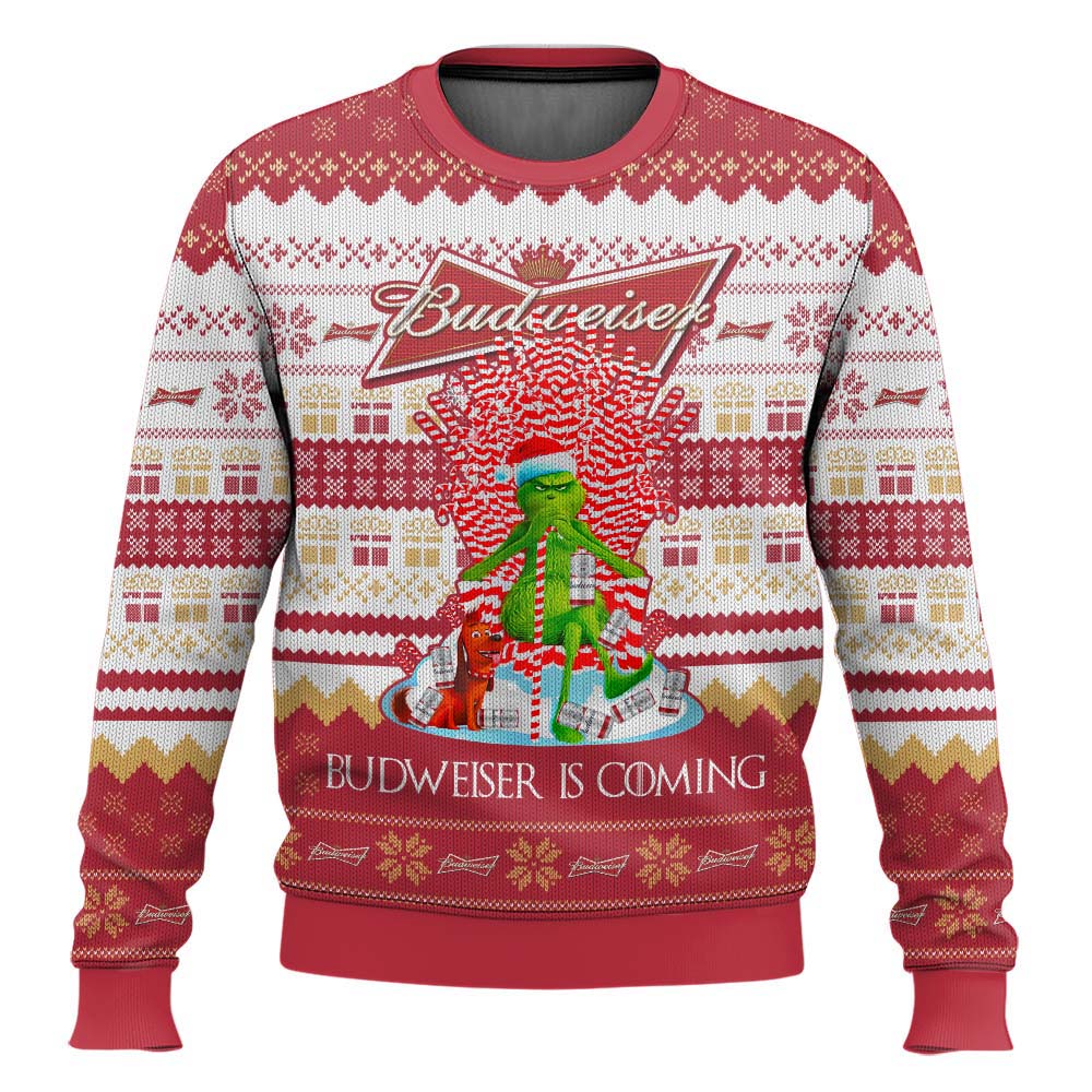 Budweiser Is Coming Ugly Sweater