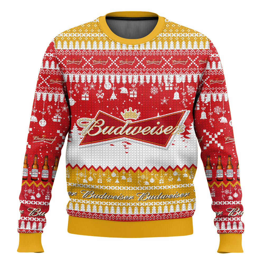 Budweiser Lager Beer Ugly Sweater