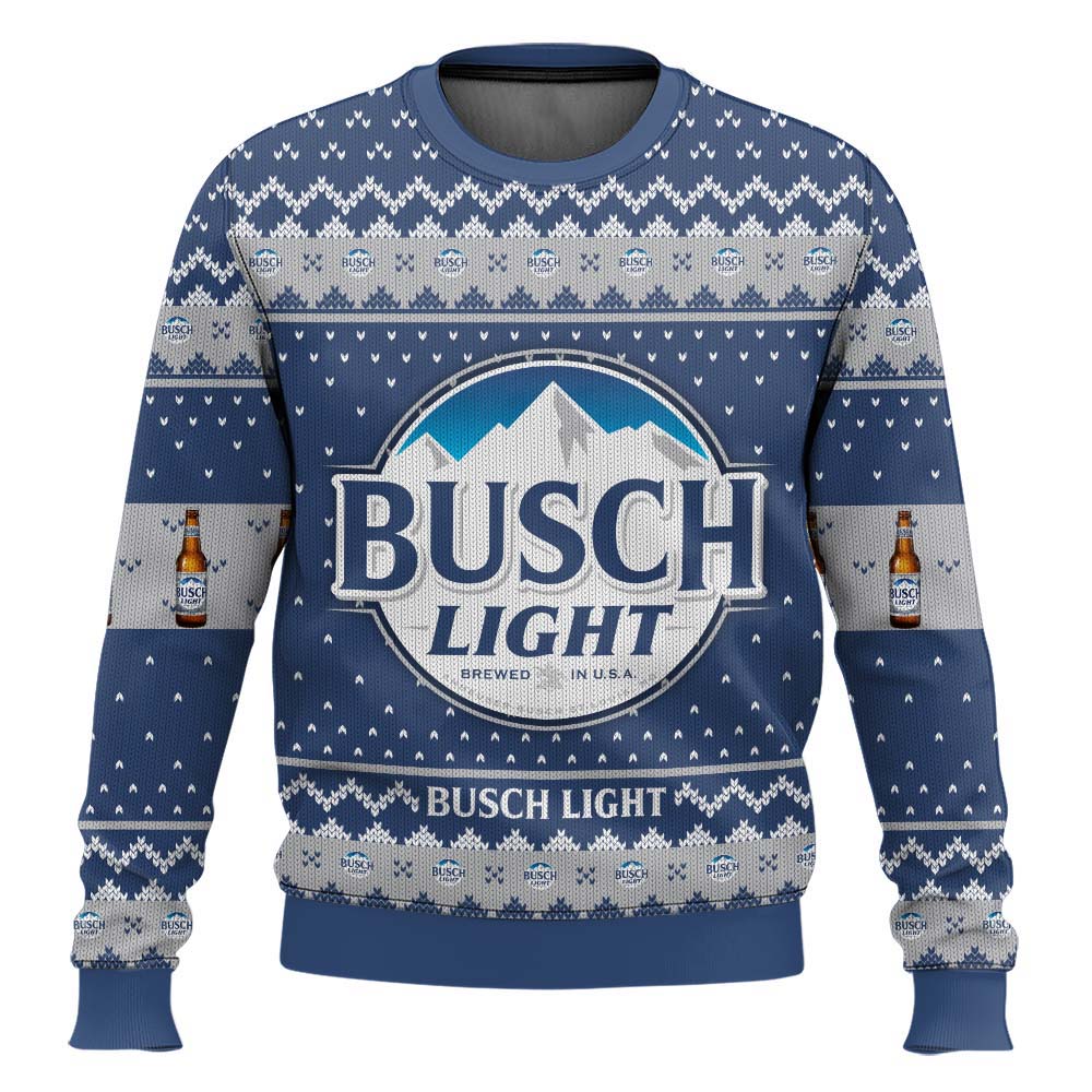 Busch Light American Beer Ugly Sweater