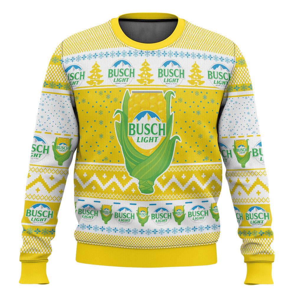 Busch Light Corn Ugly Sweater
