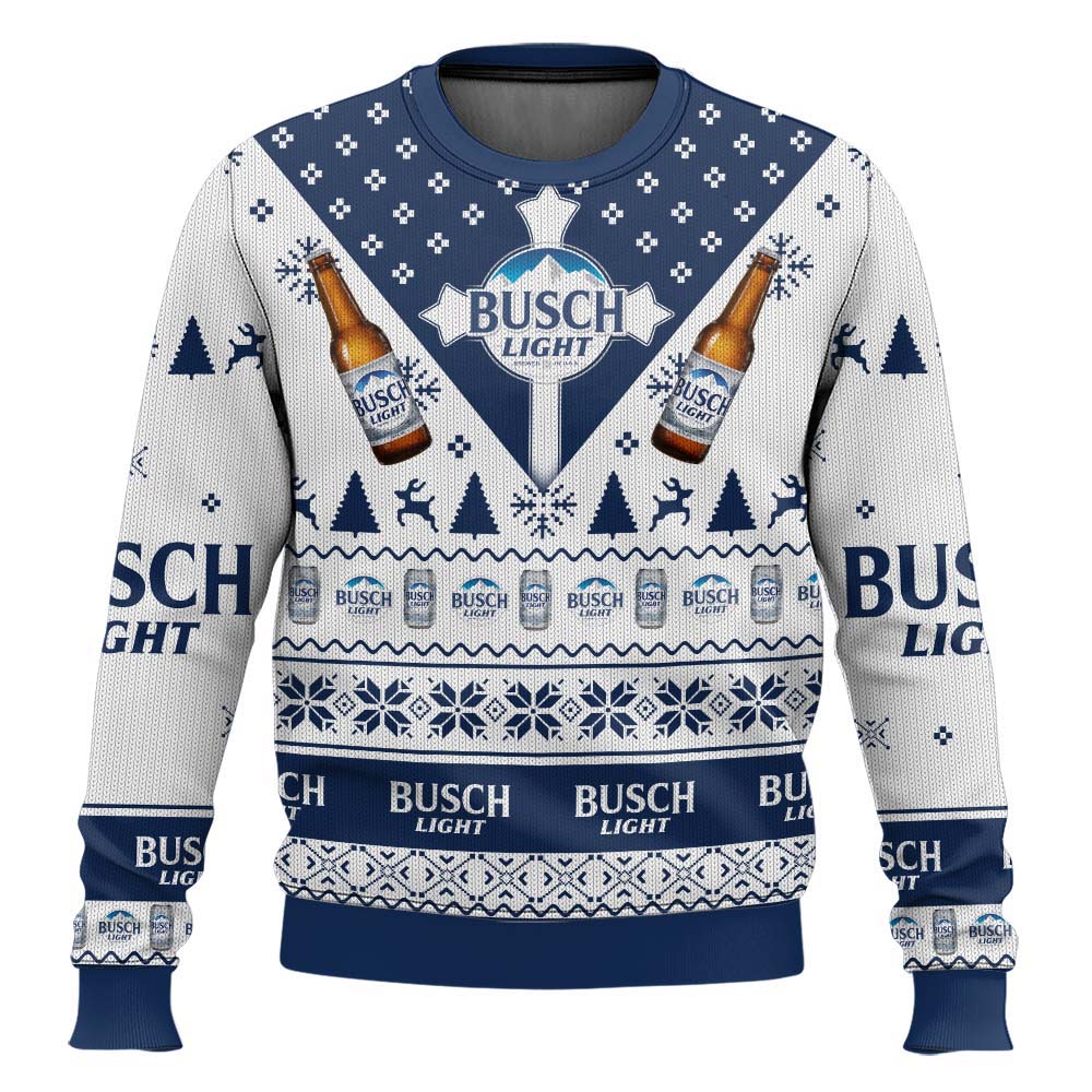 Busch Light Lager Beer Ugly Sweater