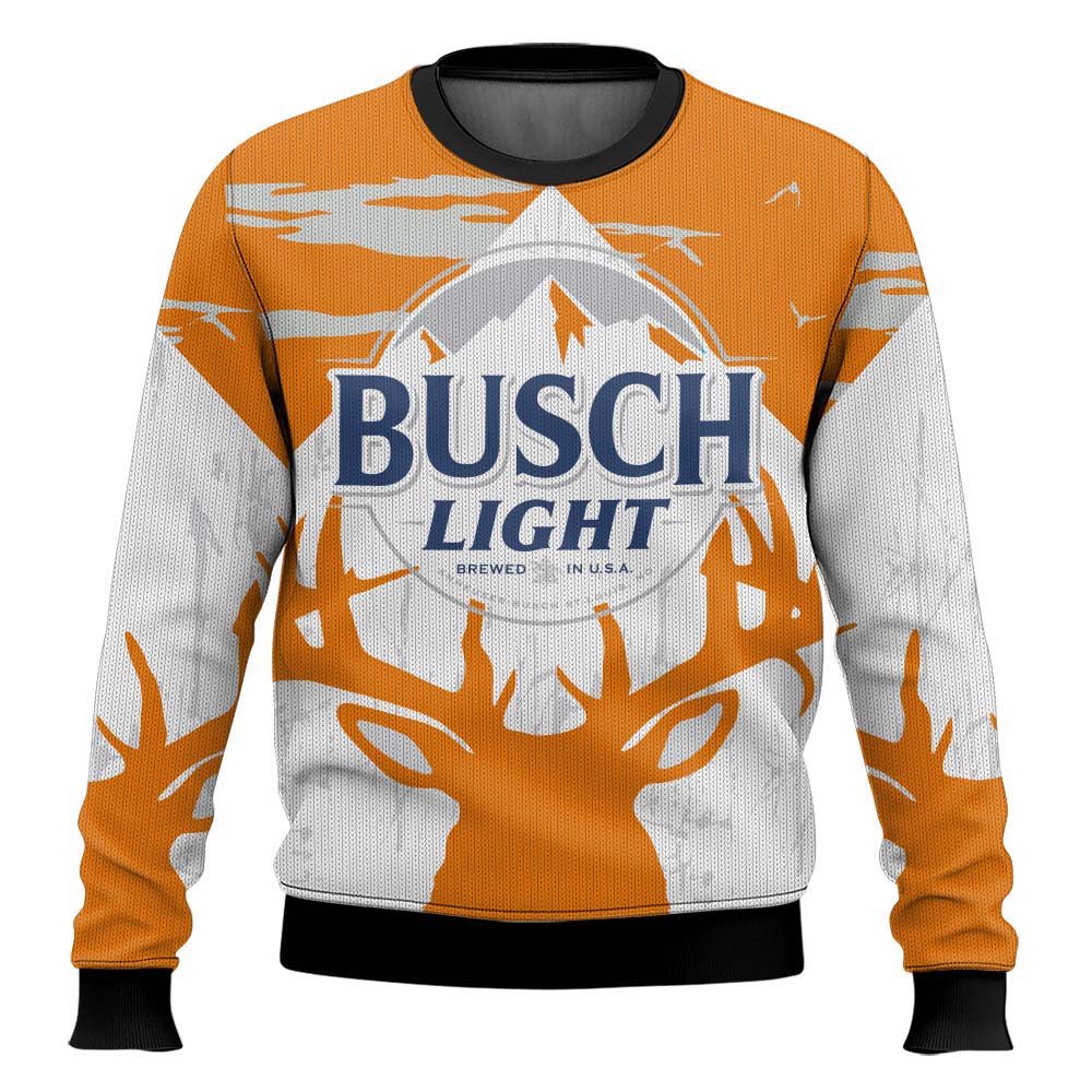 Busch Light Reindeer – Custom Name  Ugly Sweater