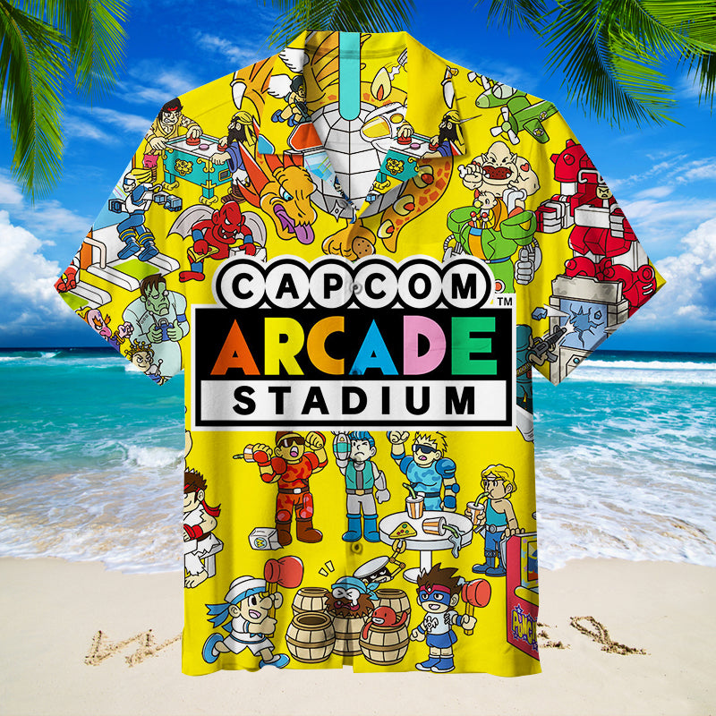 Capcom Arcade Stadium Hawaiian Shirt