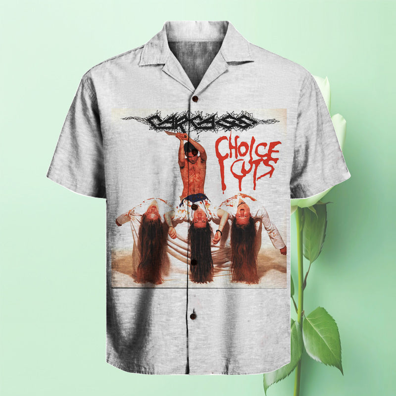 Carcass - Choice Cuts  Unisex Hawaiian Shirt