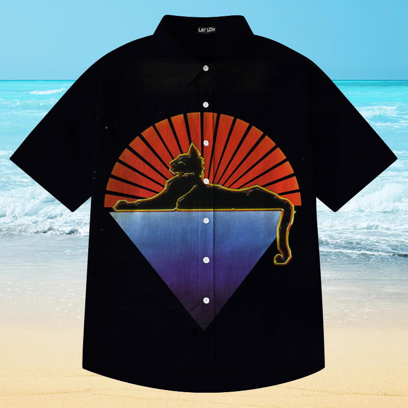 Cats Under the Stars Unisex Hawaiian Shirt