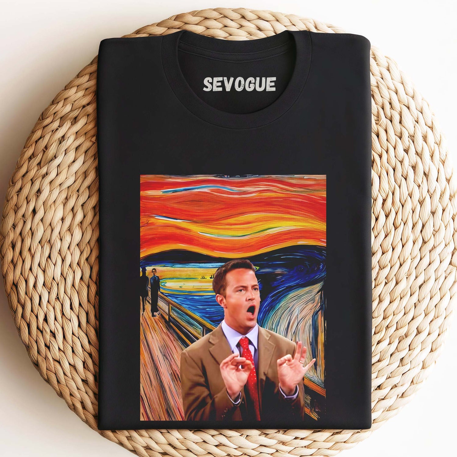 Chandler Bing & The Scream Unisex Tee, Sweatshirt & Hoodie