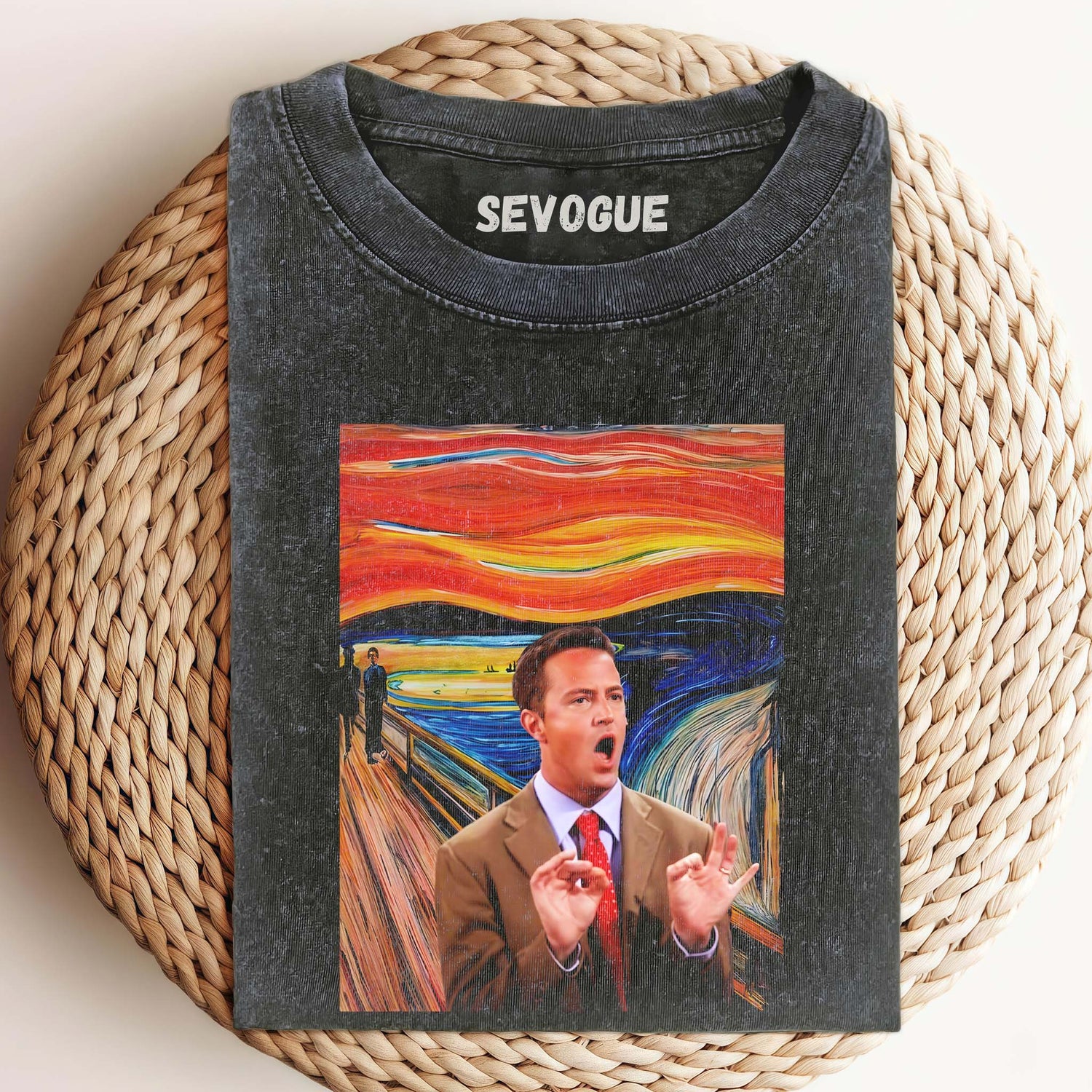 Chandler Bing & The Scream Unisex Tee, Sweatshirt & Hoodie