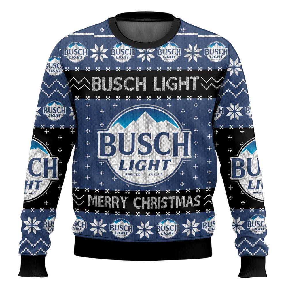 Christmas Cheers With Busch Light Beer Ugly Sweater