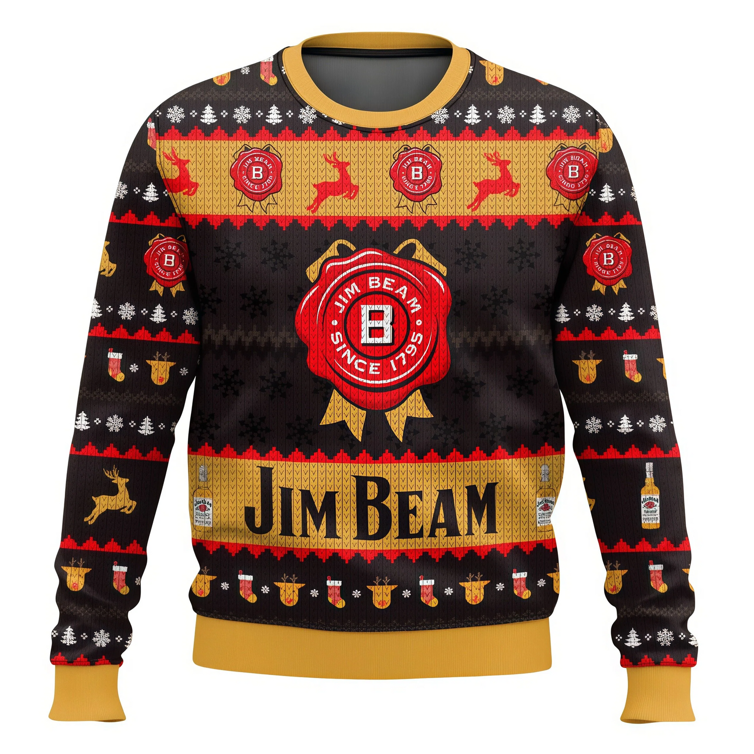 Christmas Jim Beam American Bourbon Ugly Sweater