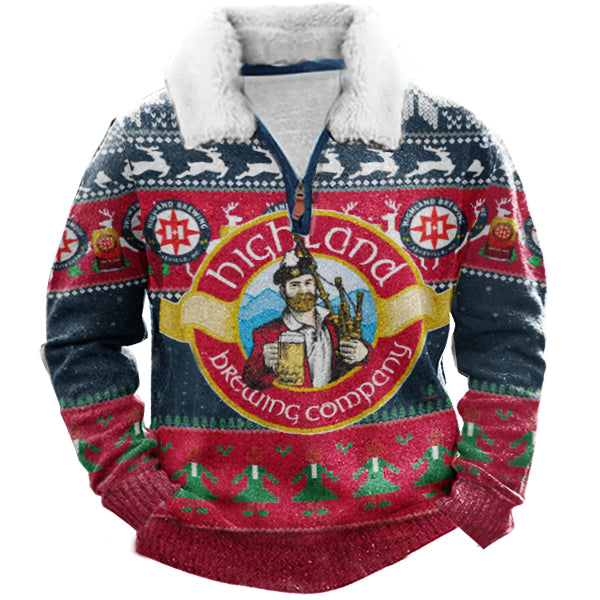 Christmas Ugly Quarter Zip Sweatshirt Collection 001