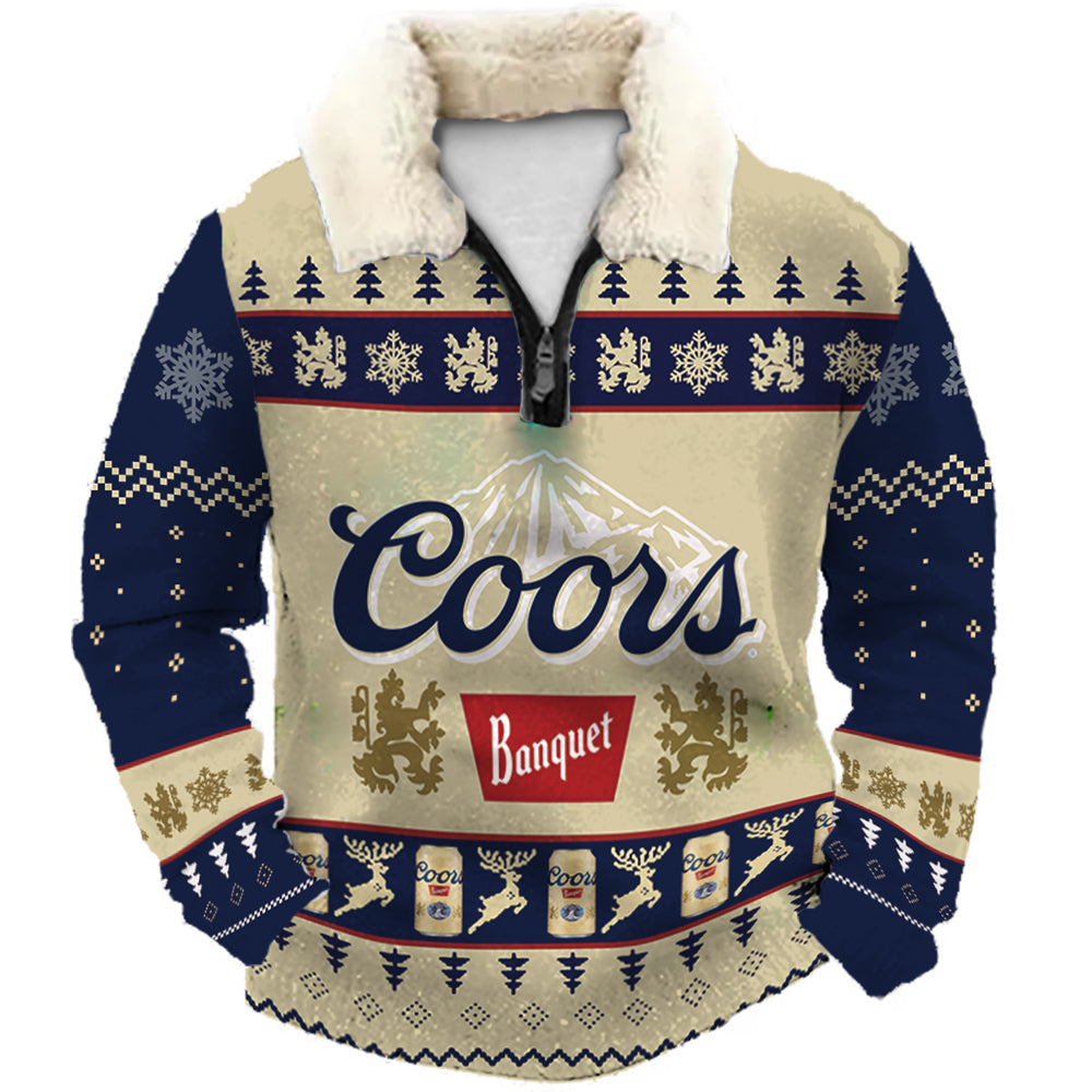 Christmas Ugly Quarter Zip Sweatshirt Collection 007