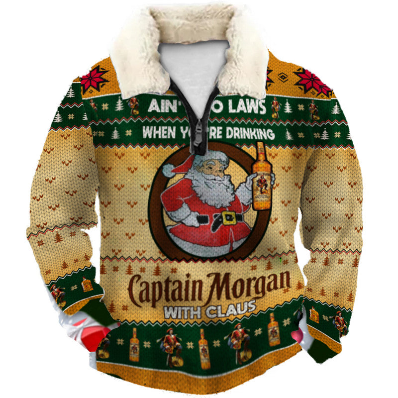Christmas Ugly Quarter Zip Sweatshirt Collection 012
