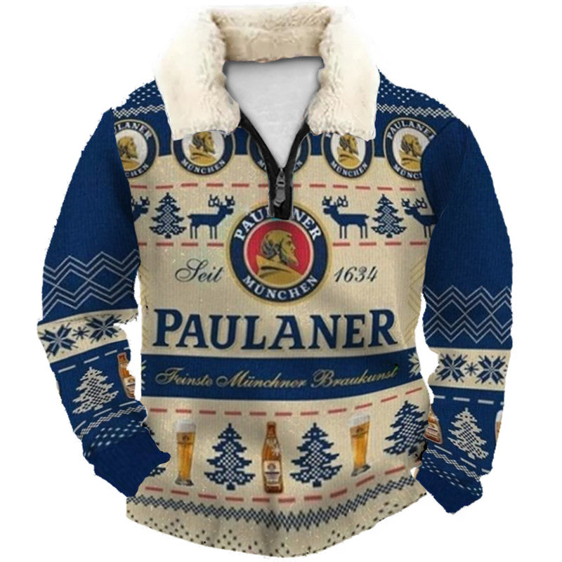 Christmas Ugly Quarter Zip Sweatshirt Collection 016