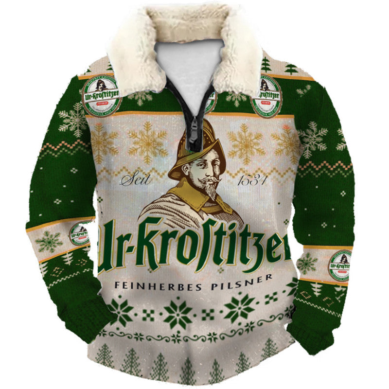 Christmas Ugly Quarter Zip Sweatshirt Collection 017