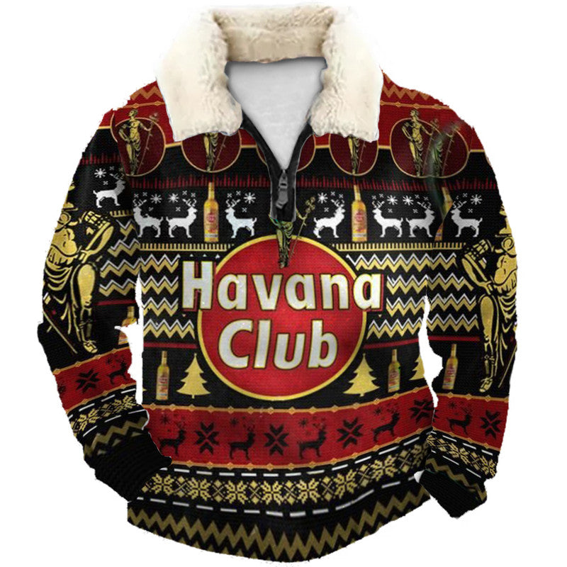 Christmas Ugly Quarter Zip Sweatshirt Collection 021