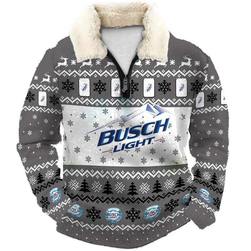 Christmas Ugly Quarter Zip Sweatshirt Collection 025