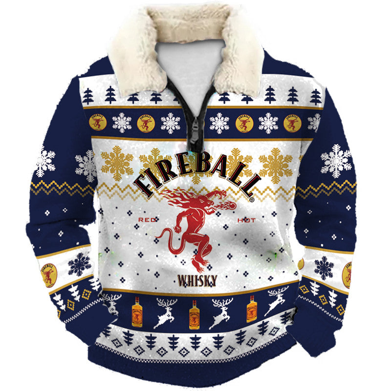 Christmas Ugly Quarter Zip Sweatshirt Collection 026