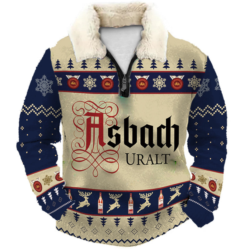 Christmas Ugly Quarter Zip Sweatshirt Collection 027