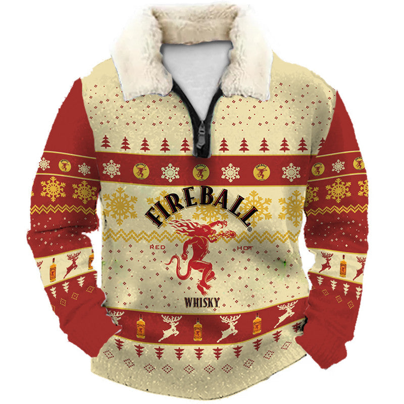 Christmas Ugly Quarter Zip Sweatshirt Collection 028