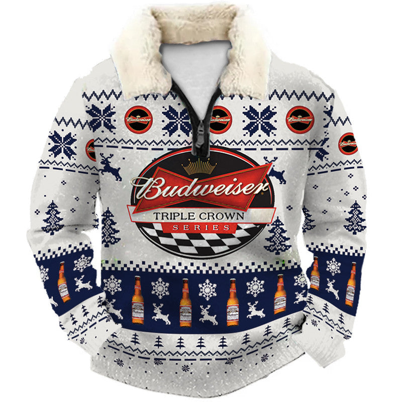 Christmas Ugly Quarter Zip Sweatshirt Collection 029