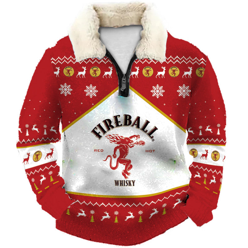 Christmas Ugly Quarter Zip Sweatshirt Collection 030