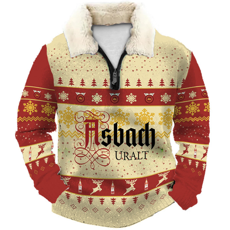 Christmas Ugly Quarter Zip Sweatshirt Collection 033