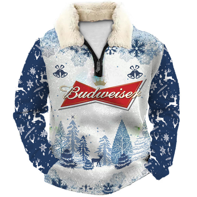 Christmas Ugly Quarter Zip Sweatshirt Collection 034
