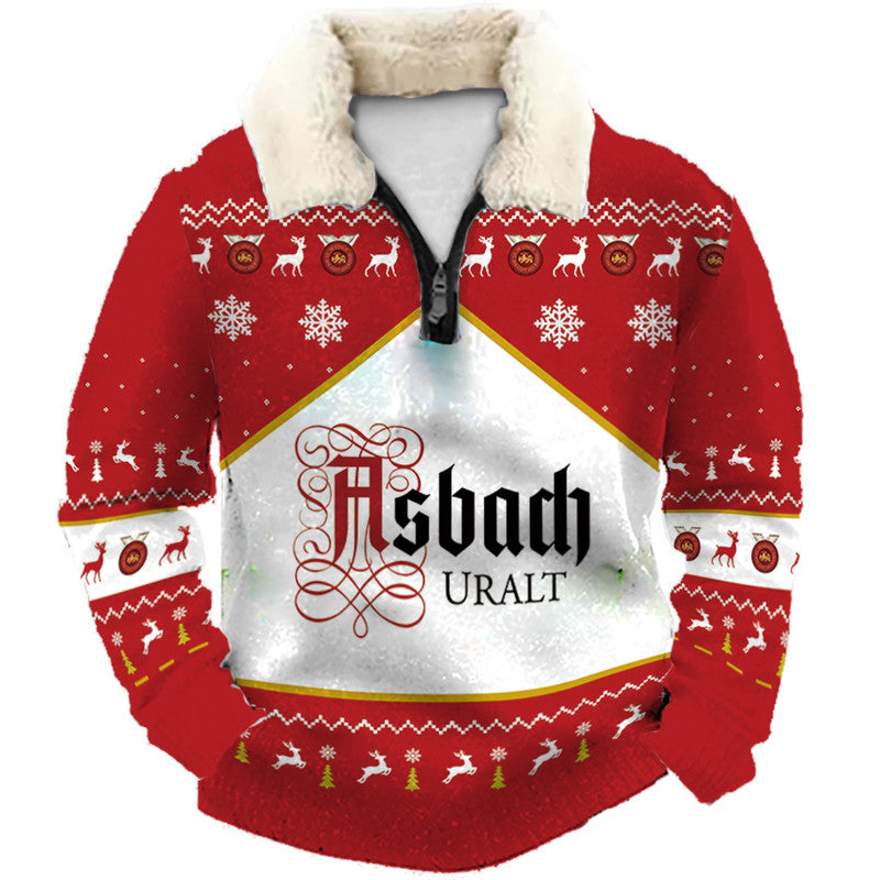 Christmas Ugly Quarter Zip Sweatshirt Collection 035